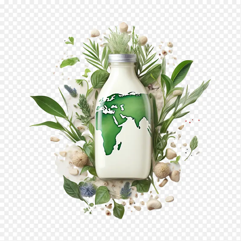 世界植物奶日-世界植物奶日绿色环保奶瓶