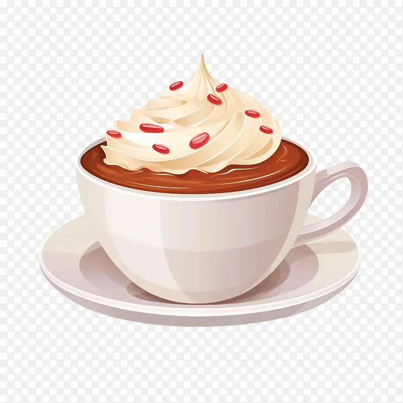 国际咖啡日-国际咖啡日热巧克力鲜奶油可可杯