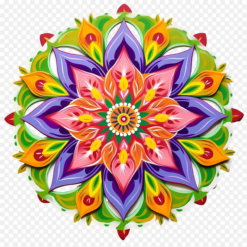 Onam花兰戈里-曼陀罗