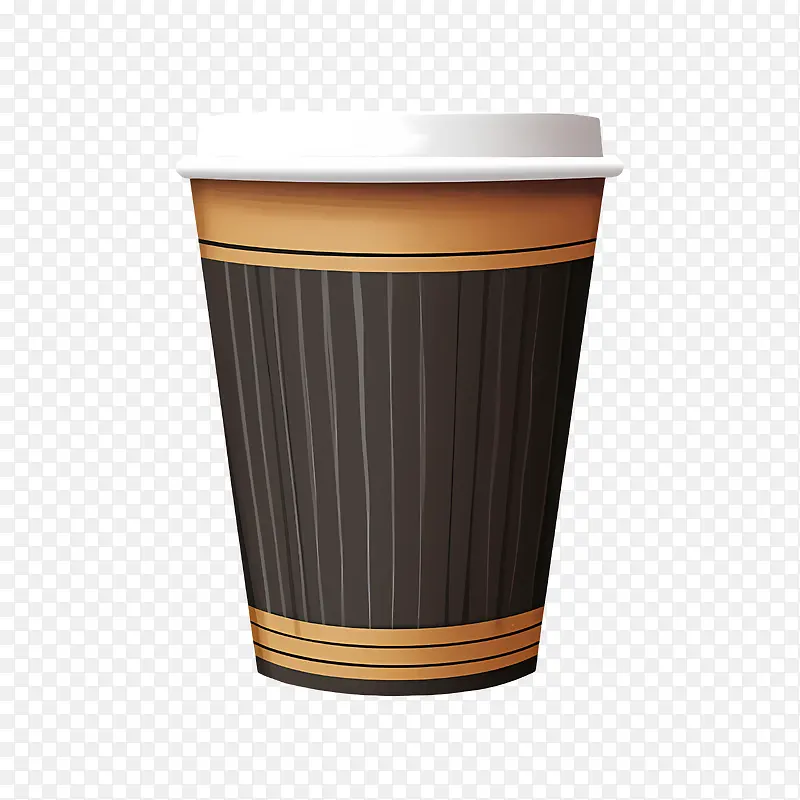 棕色纸咖啡杯-咖啡杯