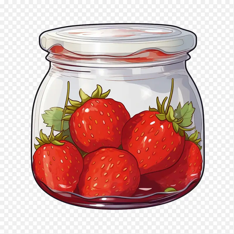 草莓酱-草莓酱玻璃罐草莓玻璃罐食品
