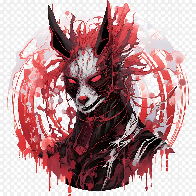 噩梦狐狸-噩梦狐狸狼血红黑