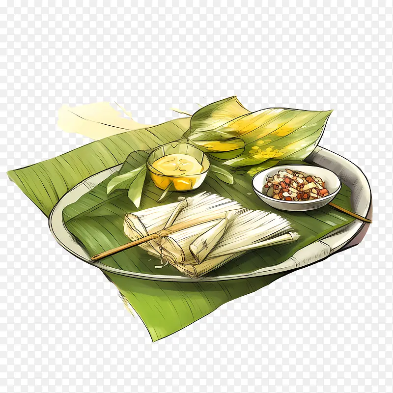 OnamSadya食物-香蕉叶