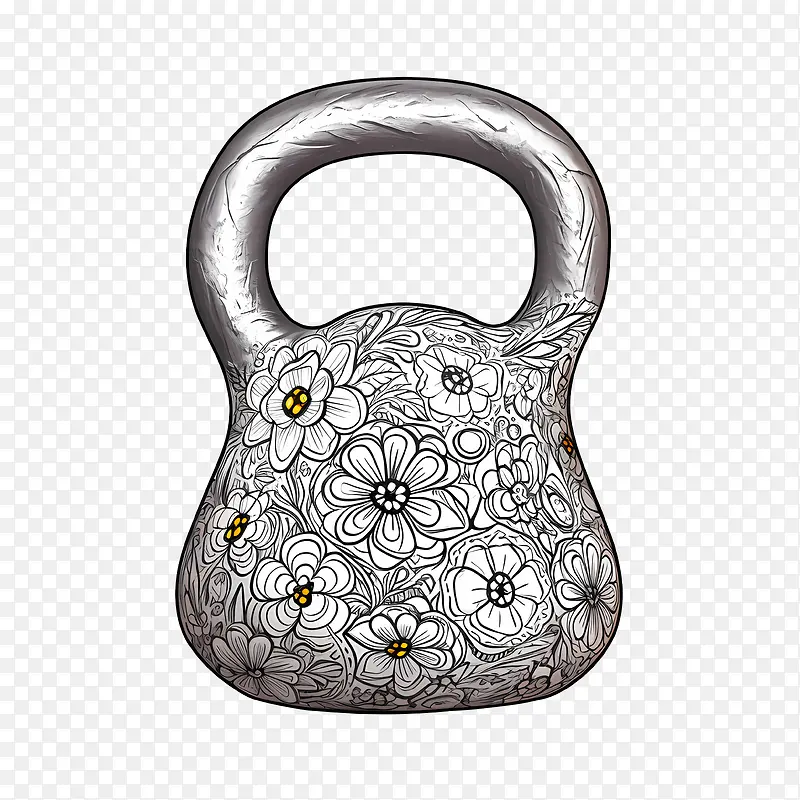 锻炼-锻炼壶铃花壶铃金属