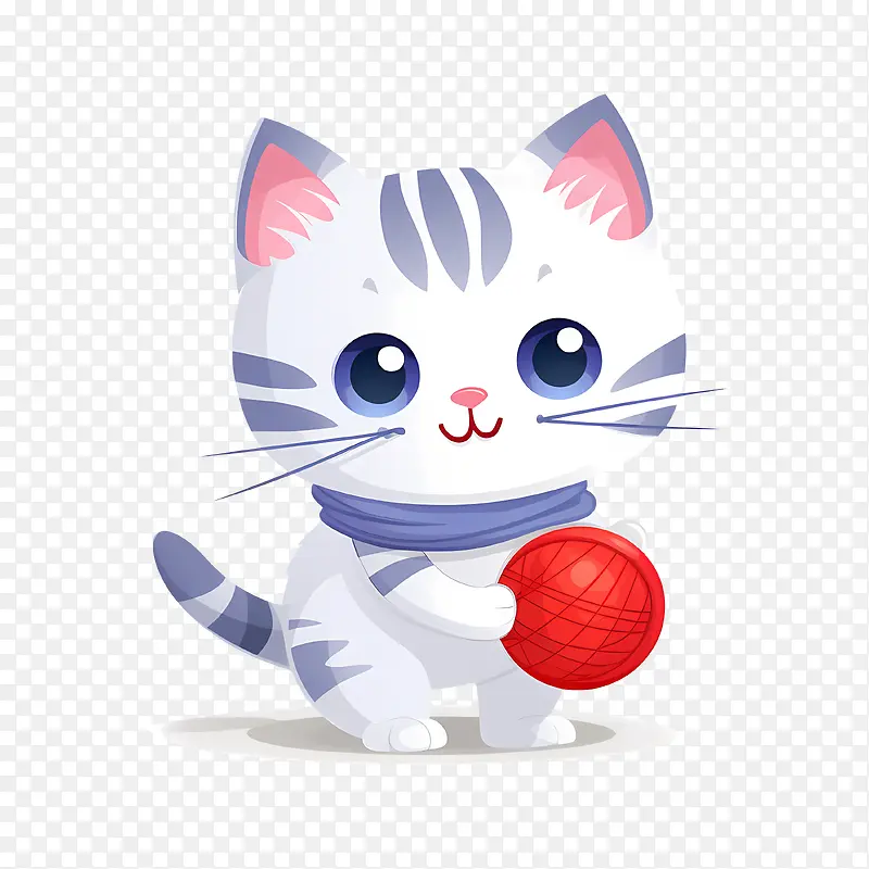 猫玩毛线球-猫玩毛线球猫小猫可爱可爱