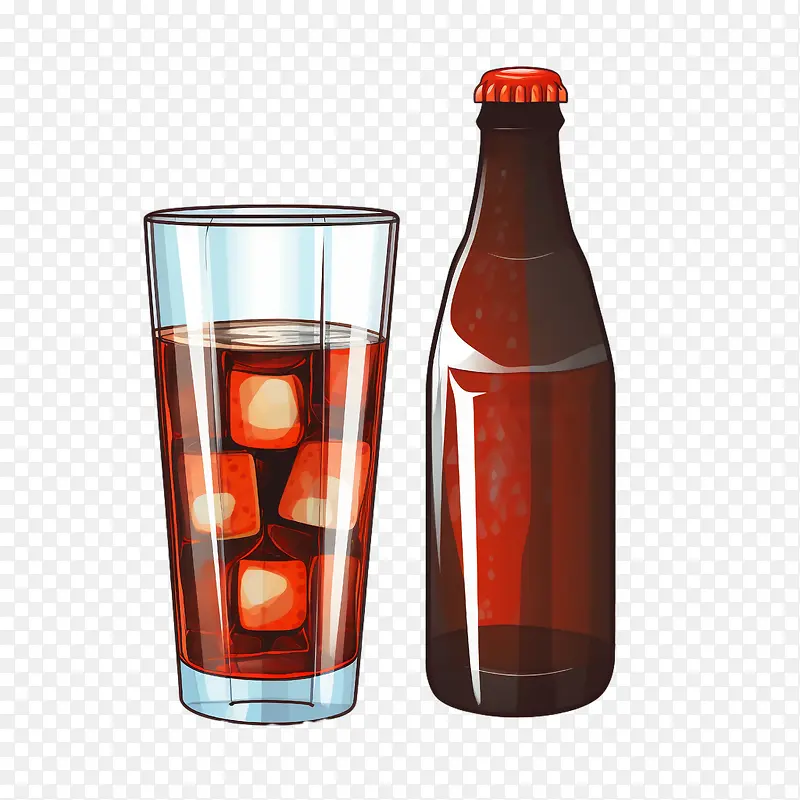 苏打可乐-苏打可乐玻璃啤酒苏打酒精饮料