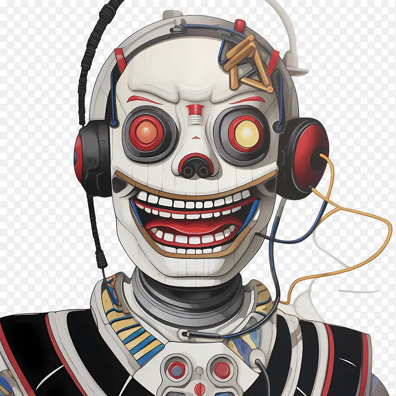 ennard-ennard机器人耳机面具机器人耳机