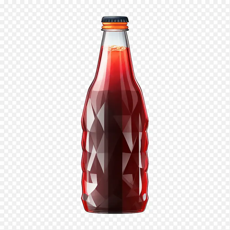 苏打可乐瓶-苏打可乐瓶红色苏打水玻璃饮料