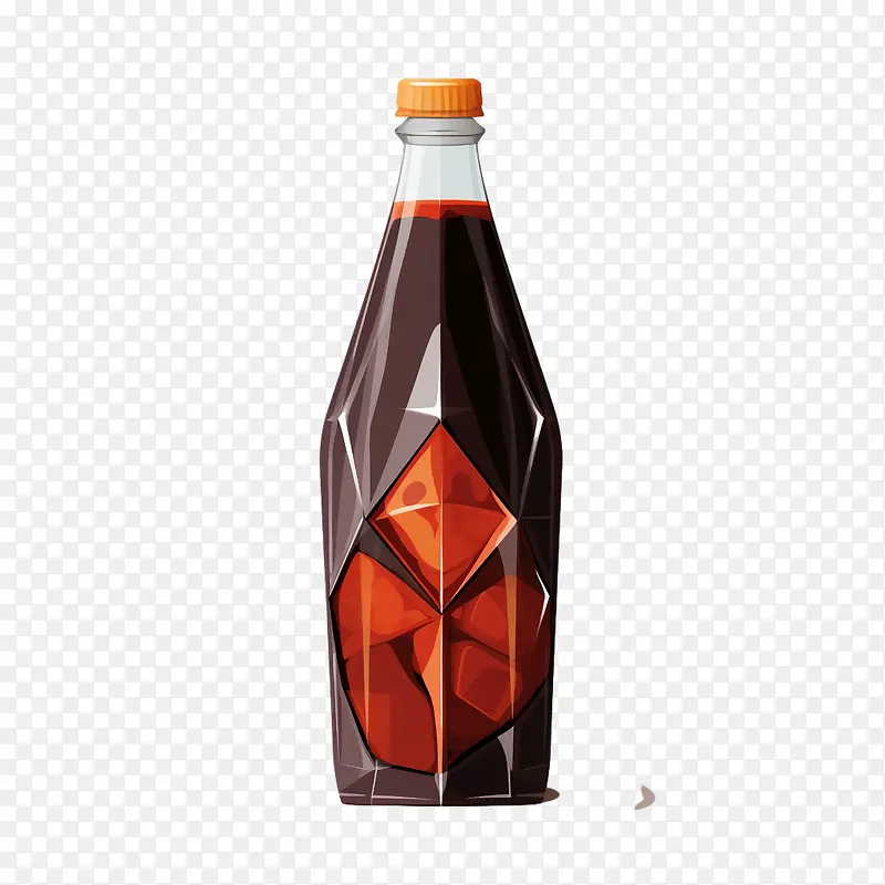 苏打可乐瓶-苏打可乐瓶红色液体瓶水晶