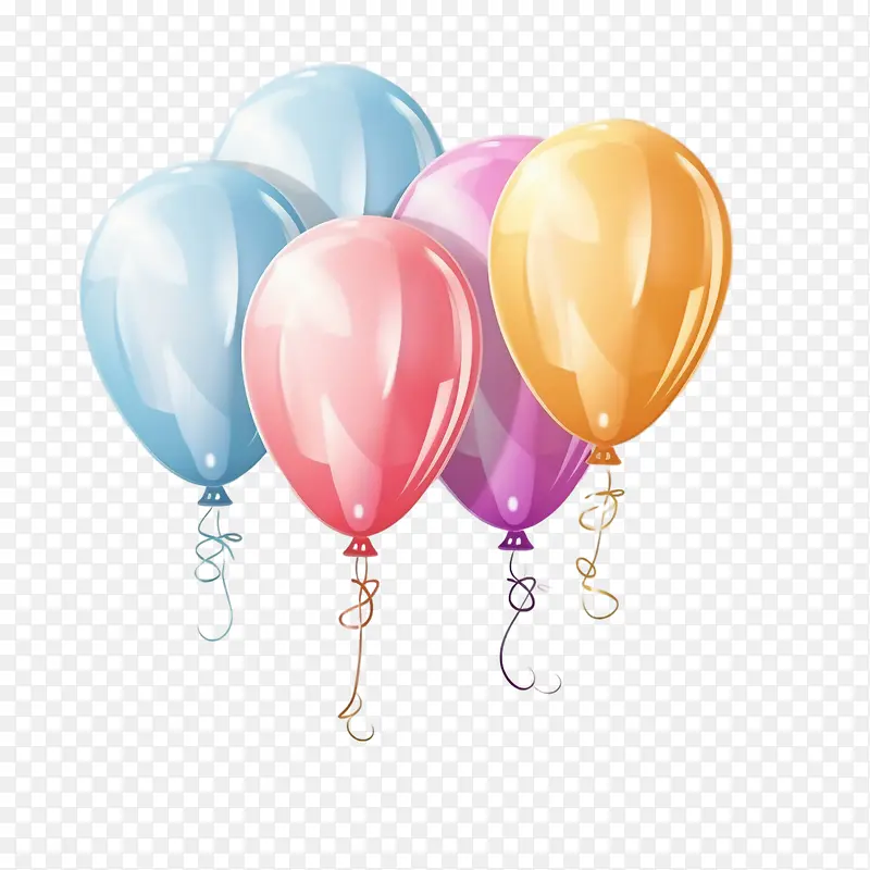 气球-气球生日庆祝颜色气球