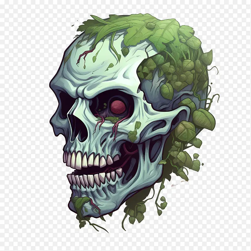 僵尸头骨-幽灵