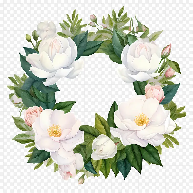 栀子花环-花环