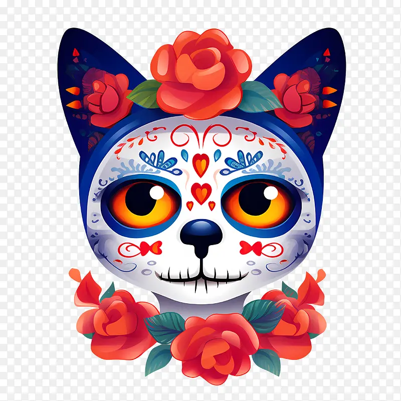 diadelosmuertos-彩色背景