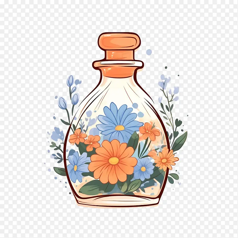 香水瓶-插花