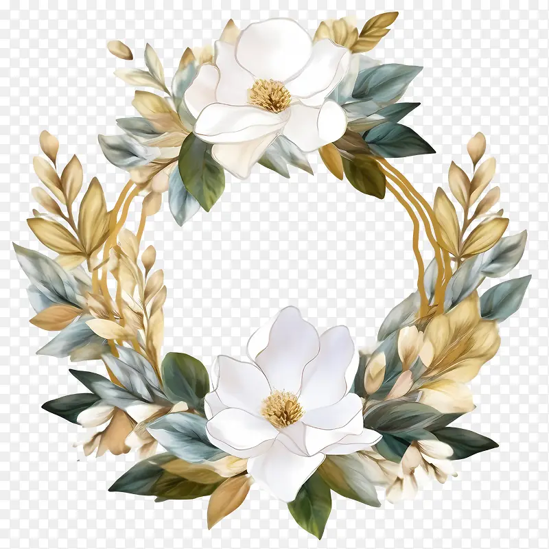 玉兰花环-花环