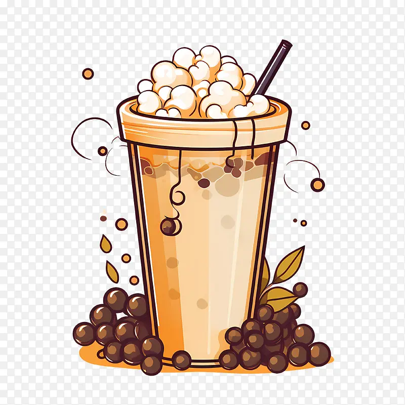 珍珠奶茶-冷咖啡