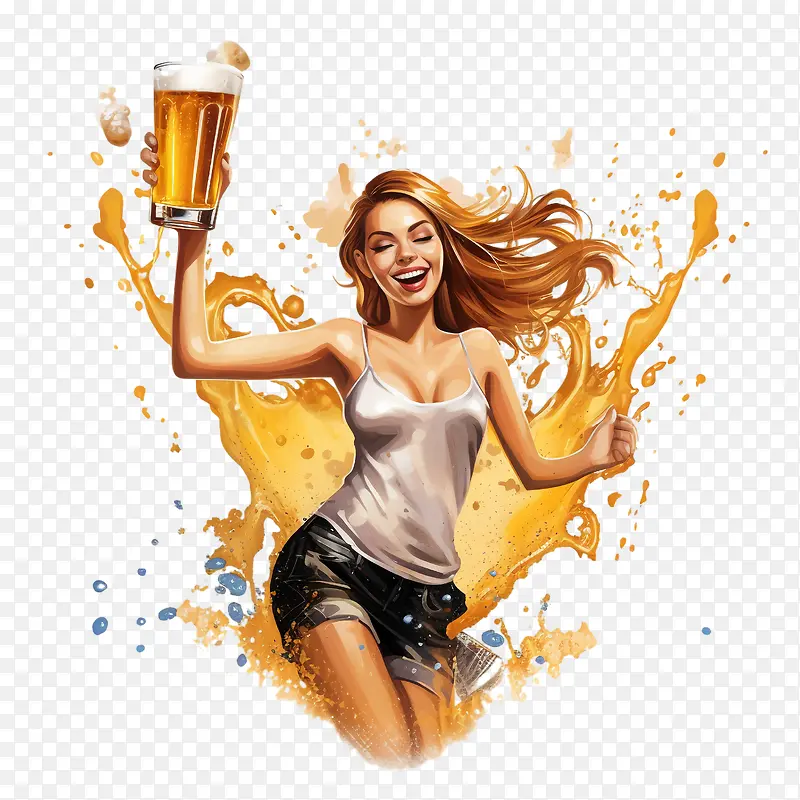 啤酒爱好者日-啤酒爱好者日女性啤酒派对庆祝活动
