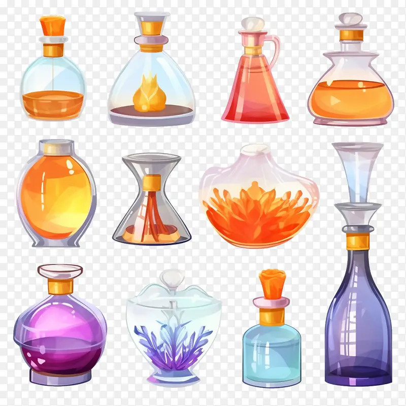 香水瓶-香水瓶烧瓶瓶子小瓶玻璃容器