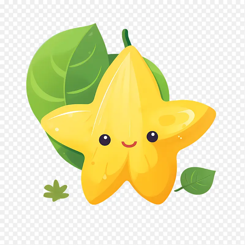 杨桃-杨桃杨桃水果可爱的蔬菜