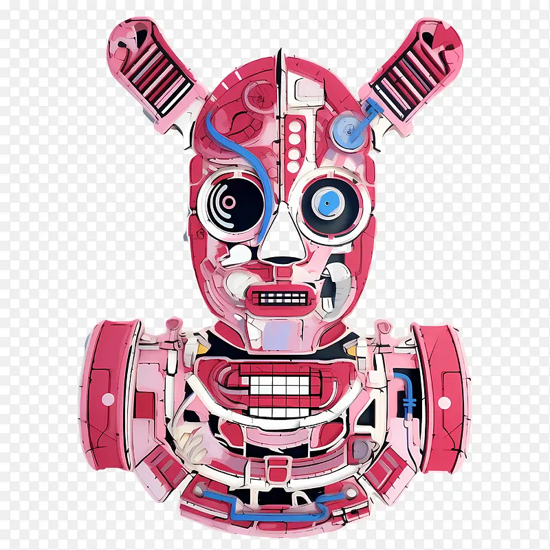 FuntimeFoxy-FuntimeFoxy机器人粉色金属机械