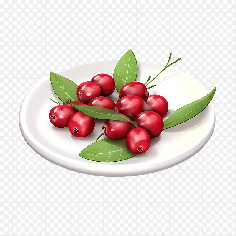 红蔓越莓-红蔓越莓苹果果红色成熟