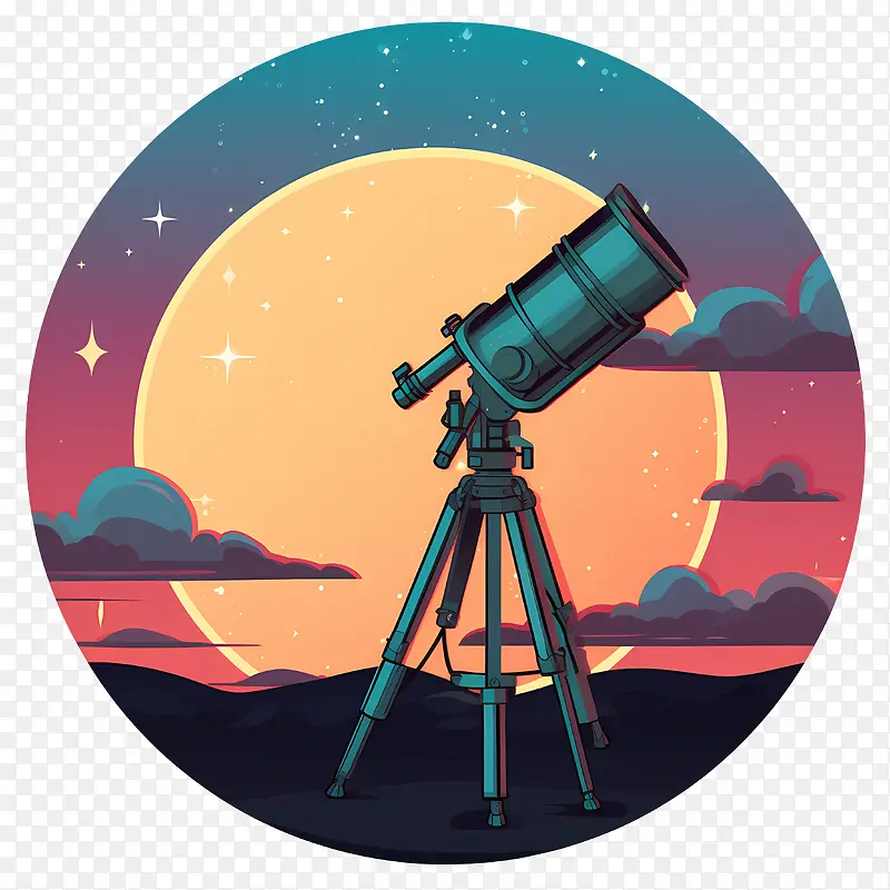天文日-天文日望远镜观星天文学夜空