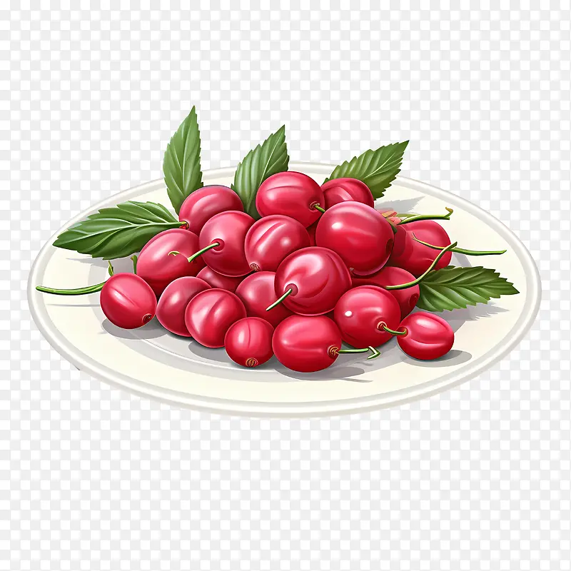 红蔓越莓-红蔓越莓樱桃红色水果食品