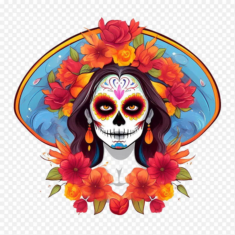 亡灵节——亡灵节亡灵节糖头骨亡灵节亡灵节