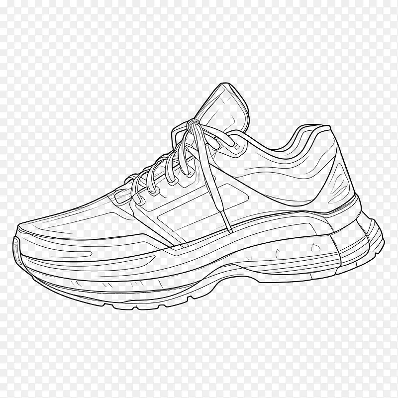 素描运动鞋-素描运动鞋运动鞋鞋跑步鞋运动鞋