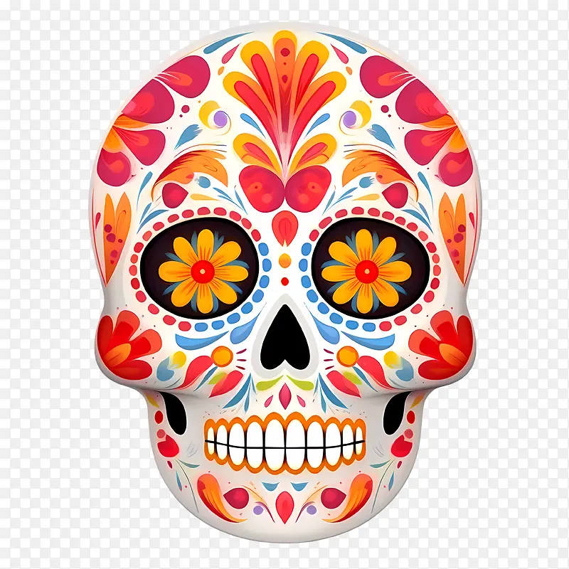 亡灵节——亡灵节diadelosmuertos头骨亡灵节糖头骨