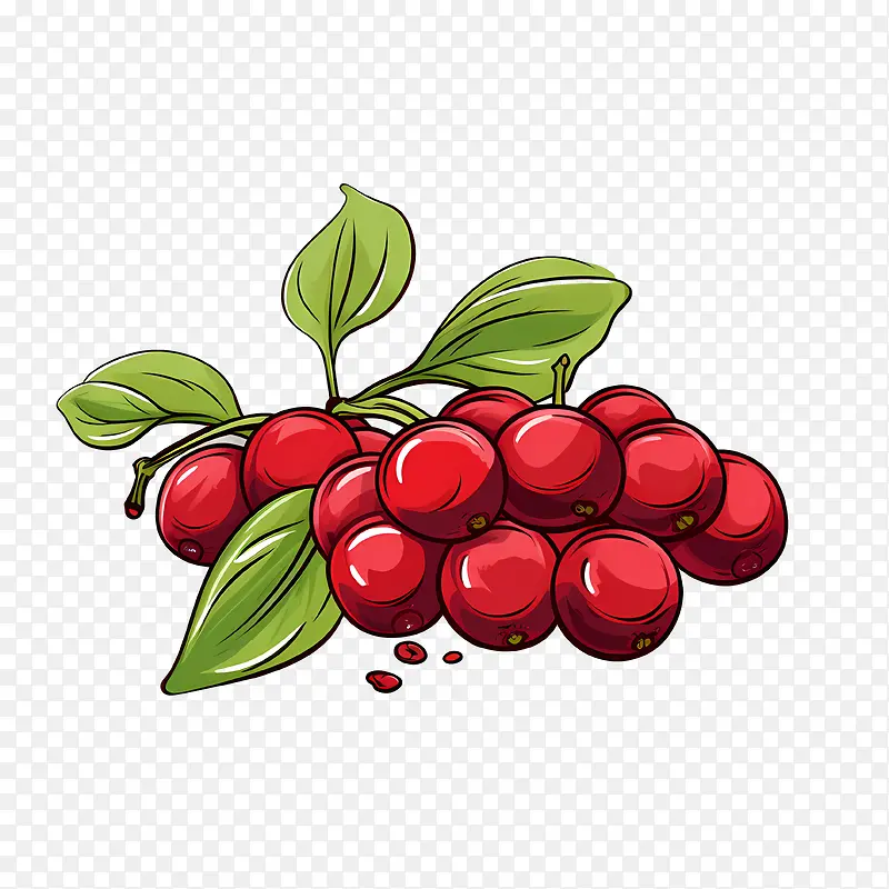 红蔓越莓-红蔓越莓红色浆果浆果水果食品