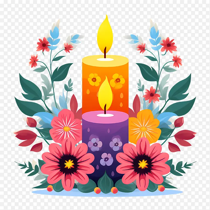蜡烛-蜡烛亡灵节亡灵节蜡烛花