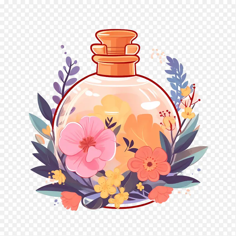 香水瓶-香水瓶香水瓶花卉装饰