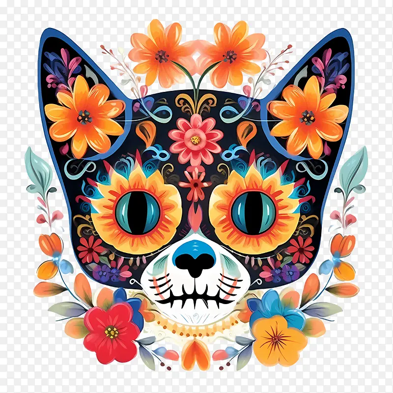 diadelosmuertos-手绘