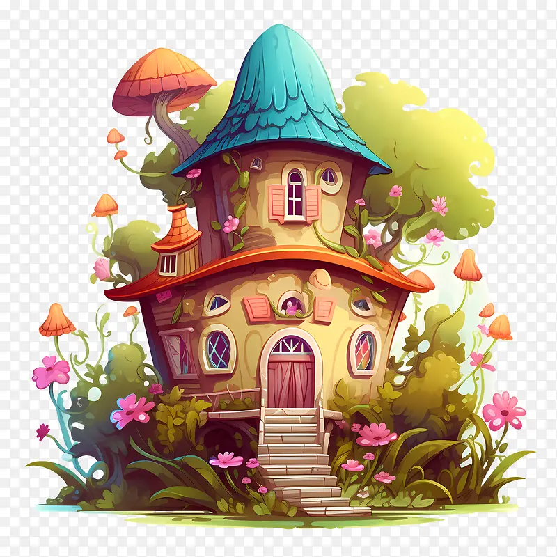 童话屋-童话屋城堡蘑菇侏儒小屋