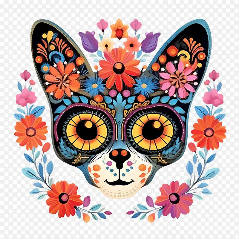 diadelosmuertos-头骨艺术