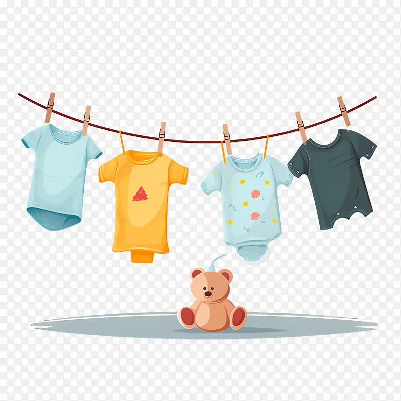 婴儿服装-婴儿服装晾衣绳婴儿衣服晾衣绳衣架