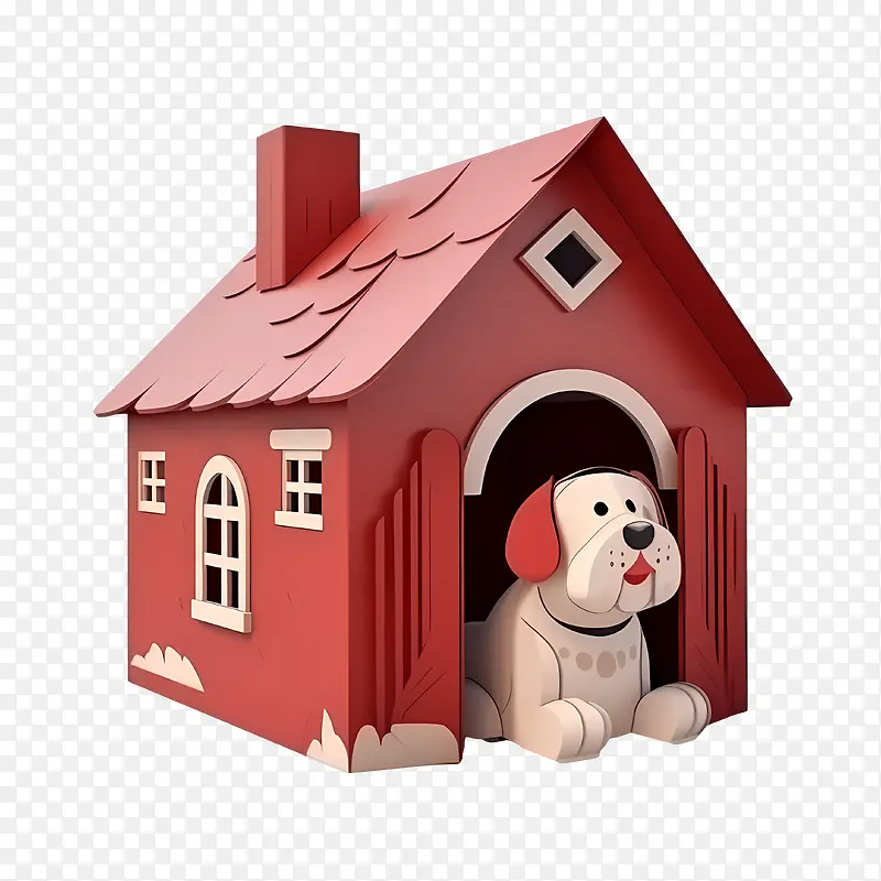 狗屋-狗屋狗红房子可爱