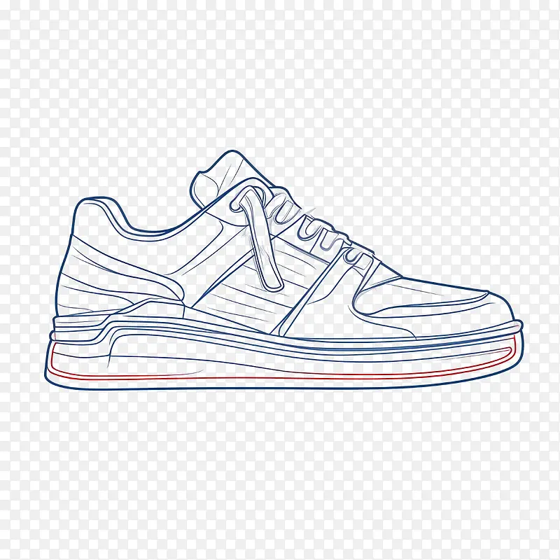 素描运动鞋-素描运动鞋鞋运动鞋运动鞋跑步鞋