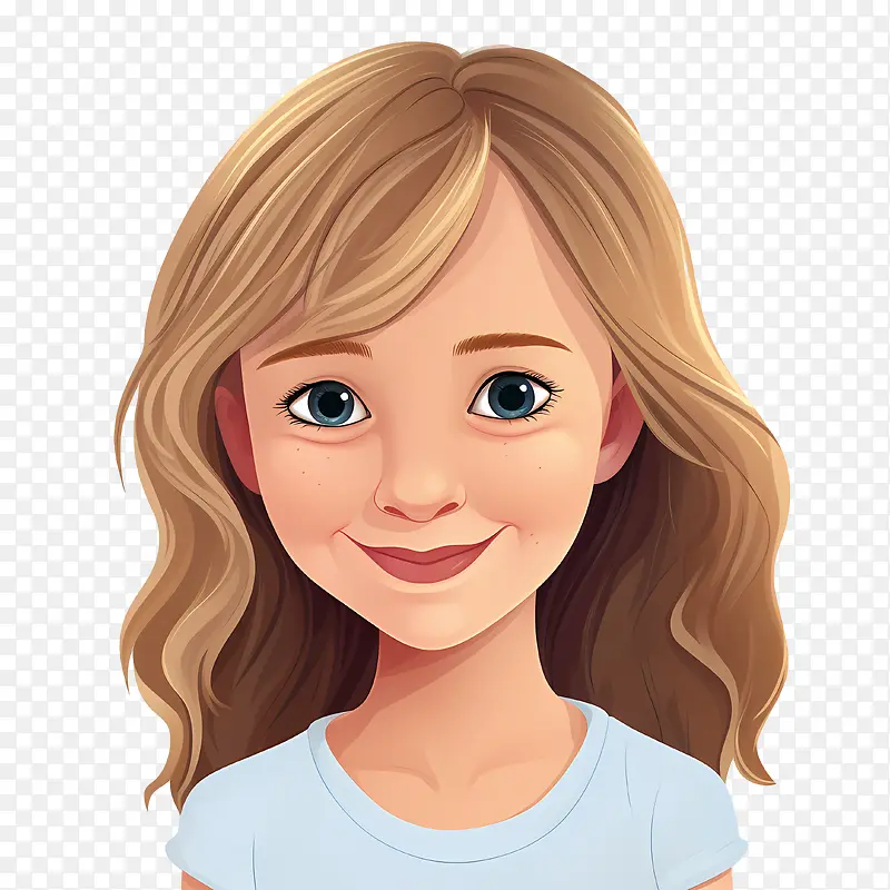 微笑的女孩-微笑的女孩世界微笑日女孩金发蓝色衬衫