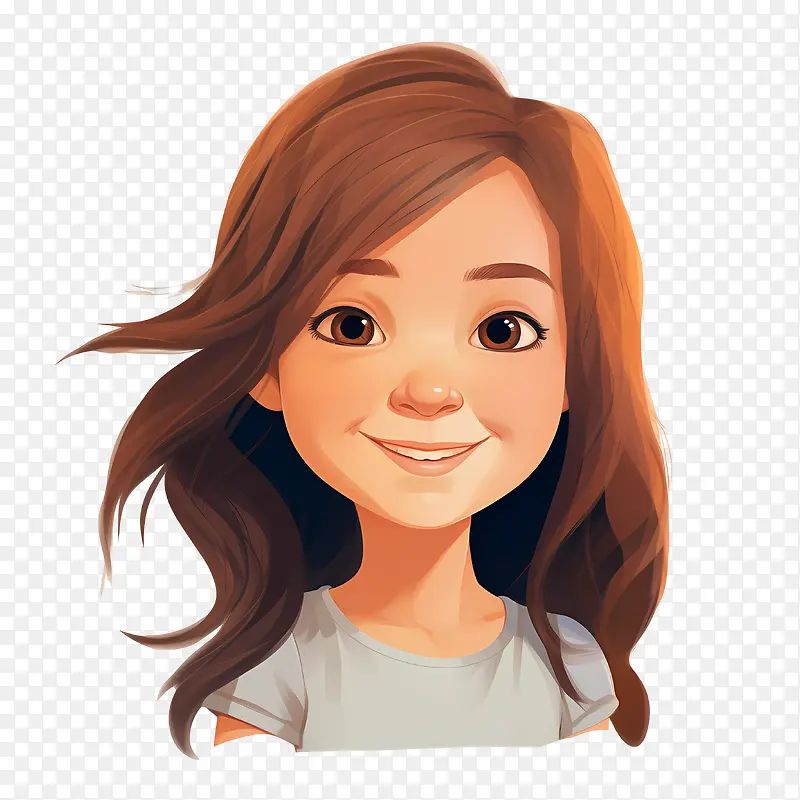 微笑的女孩-微笑的女孩世界微笑日微笑的年轻女子长发