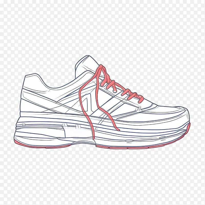 素描运动鞋-素描运动鞋鞋运动鞋跑步鞋白鞋