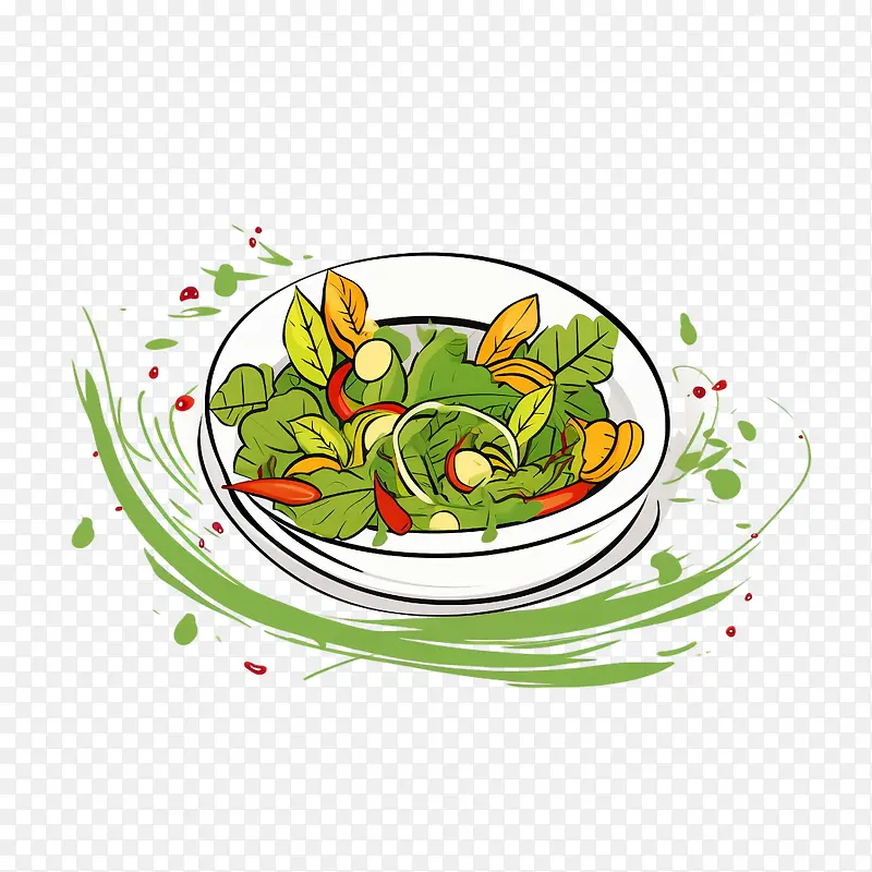 素描沙拉-沙拉