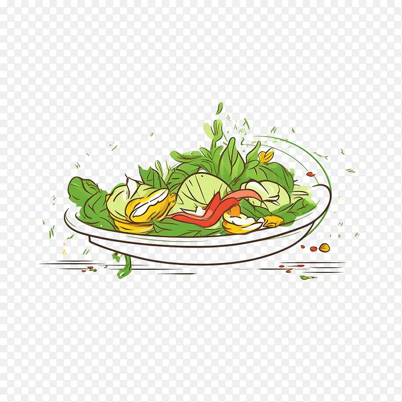 素描沙拉-沙拉