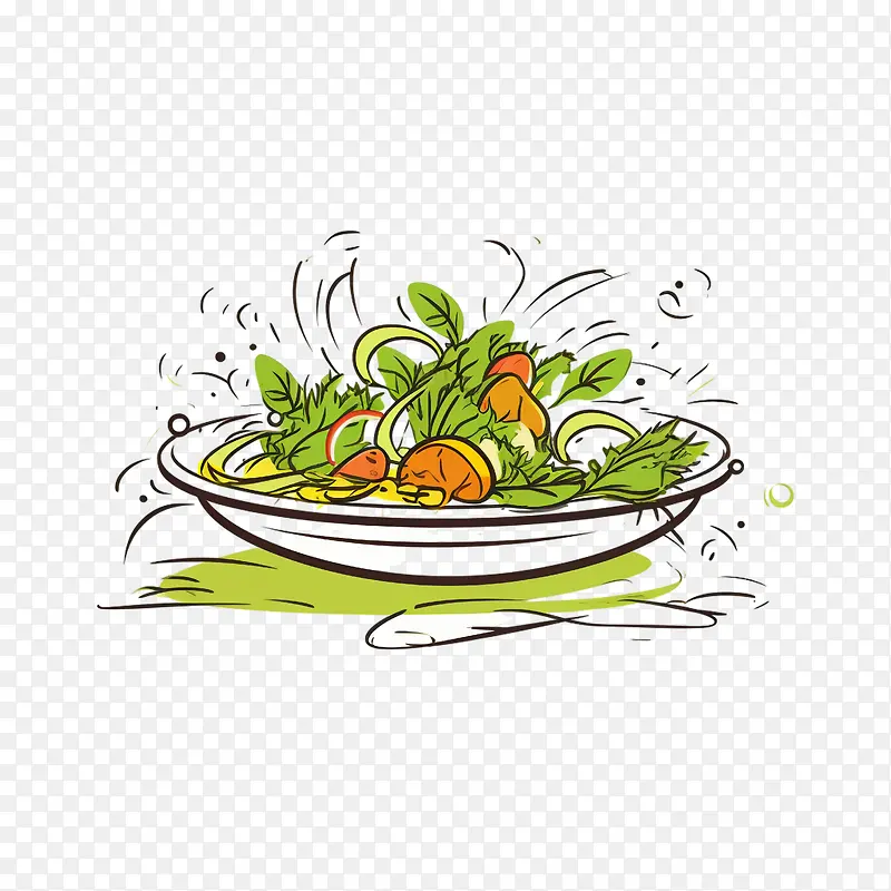 素描沙拉-健康食品