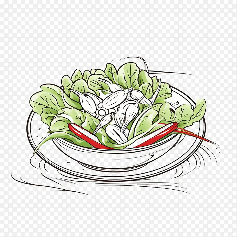 素描沙拉-沙拉