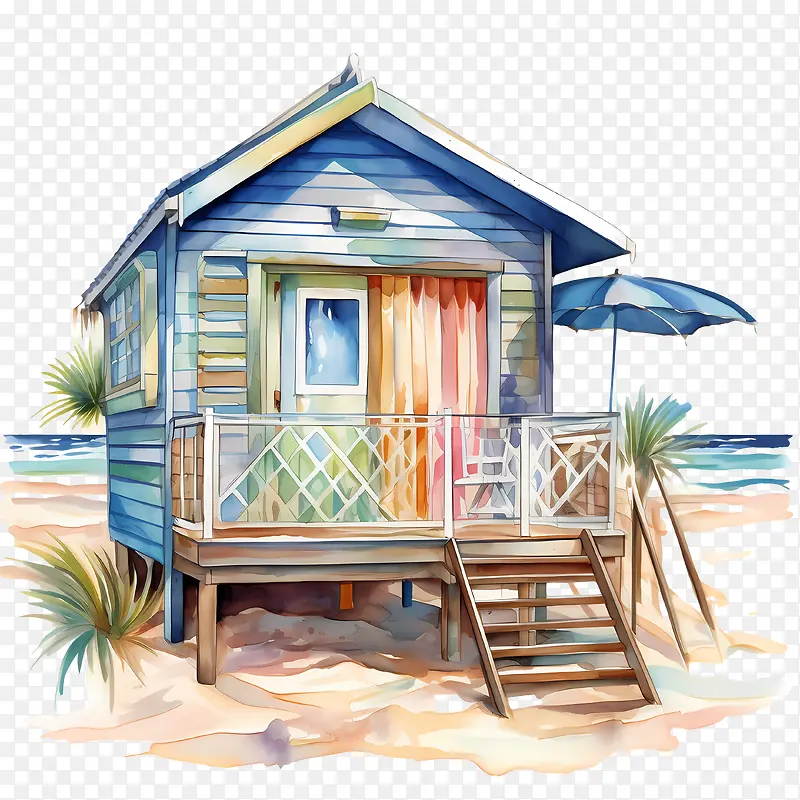 海滩小屋-木地板