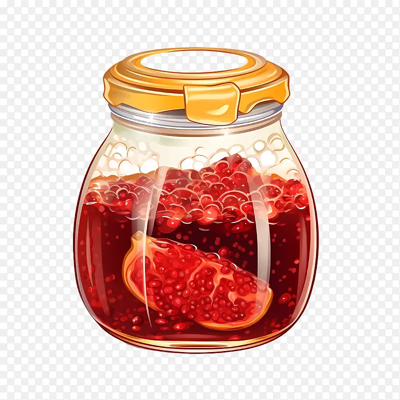 水果果酱-水果果酱樱桃玻璃罐水果