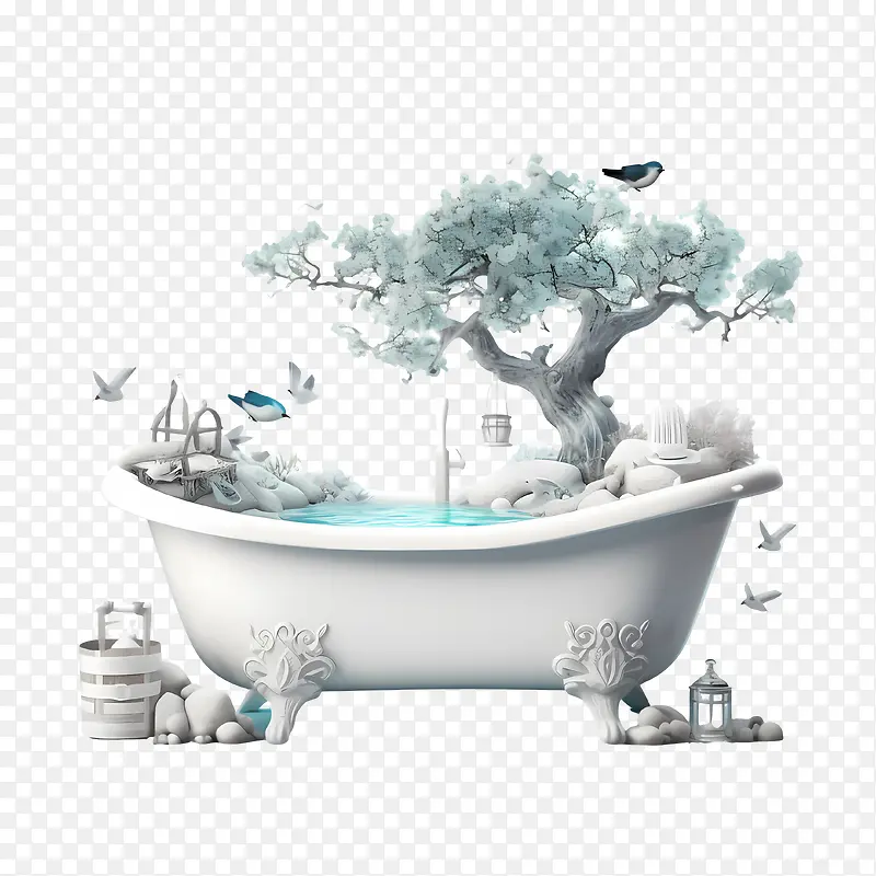 浴缸派对日-浴缸派对日浴缸水树鸟