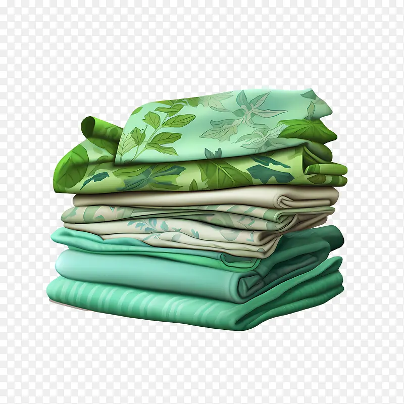 一堆衣服-一堆衣服一堆衣服绿色花卉面料